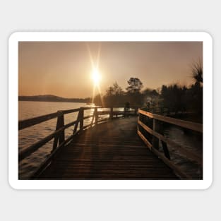 Sunset landscape photography Sticker